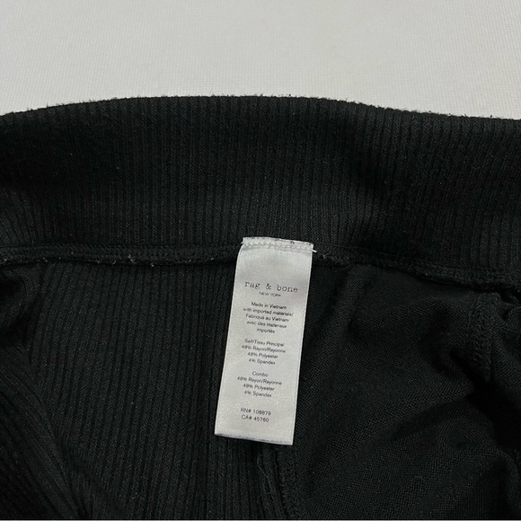 Rag & Bone Jersey Rib Knit Pants Size Medium Side Pockets Jogger Style Comfy - Picture 9 of 10
